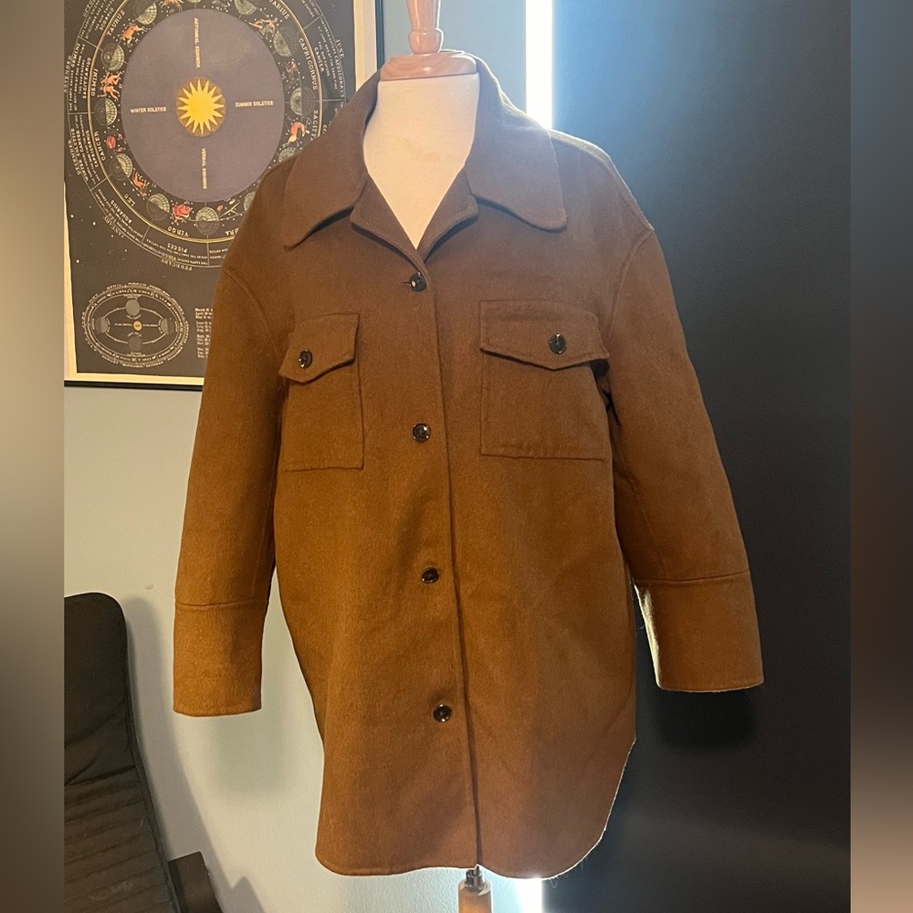 Dark tan pocket jacket